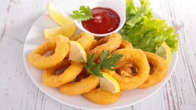 Frittierte Tintenfische – Frittura di Calamari – Italien